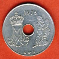 Dänemark 25 Öre 1976