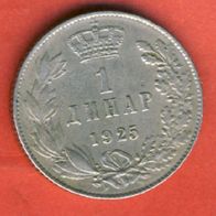 Serbien 1 Dinara 1925
