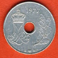 Dänemark 25 Öre 1977