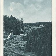 alte AK Hahnenklee Harz vor 1945, Bockswiese vom Badeteich aus