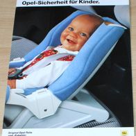 Prospekt Opel-Sicherheit für Kinder 1988