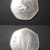 50 P Münze Irland 1983