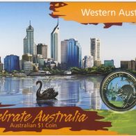 Australien Western Australia - Farbmünze 1 Dollar 2009 bfr/ Blister