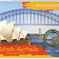 Australien New South Wales - Farbmünze 1 Dollar 2009 bfr/ Blister