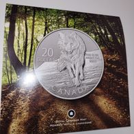 Kanada, 20 Dollars, Wolf, 2013, Silber, original