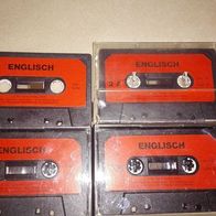 4 Englisch-Lernkassetten