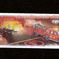 Ü - Ei Beipackzettel Amerikanische Feuerwehren 635 847 Fire Chief