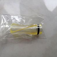 Drip Tip - Mundstück in Transparent mit Gelb Streifen für 510 oder 901 * * * Neu * **