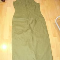 Betty Barclay Kleid Maxi khaki Leinen Gr 40