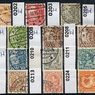 Dänemark Mi. Nr. 201 - 224 o <