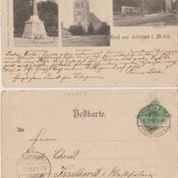 Friedland-Mecklenburg-1898, Steintor, Nicolaikirche, Kriegerdenkmal Erhaltung 2