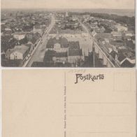 Friedland-Mecklenburg-um1910, Zeppelin über der Stadt, Fotomontage, Erhaltung 1