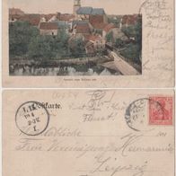Frohburg-AK-um 1910 Ansicht vom Schloss colorierte Karte Erhaltung 2