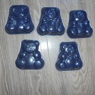 5 x Kuchenform Bärchen Teddy *