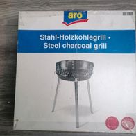 Holzkohlegrill Stahl von aro OVP neu und unbenutzt *