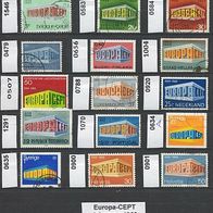 Europa-Gemeinschaftsausgaben (CEPT) 15 Werte aus Jahrgang 1969 o <