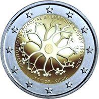 2 Euro Münze ZYPERN Gedenkmünze Neurologie UND Genetik 2020 UNC/ BU