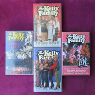 Kelly Family: Tough Road / Street Life / Life VHS Kassetten Video Musik Vintage