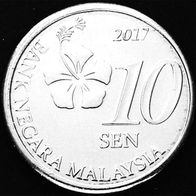 10 Sen Malaysia 2017 UNC