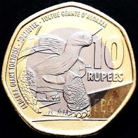 10 Rupien Seychellen Schildkröte 2016 UNC