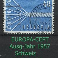 Europa-Gemeinschaftsausgaben (CEPT) Jahr 1957 - Schweiz Mi. Nr. 647 o <