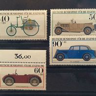 Bund MiNr. 1123-1126 Jugend Hist. Autos kpl. postfr. M€ 4,80 #23