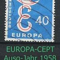 Europa-Gemeinschaftsausgaben (CEPT) Jahr 1958 - Bundesrepublik Mi. Nr. 296 o <