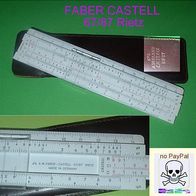 Faber-Castell Taschen-Rechenschieber Nr. 67/87 Rietz, no PayPal