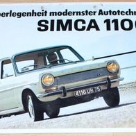 Prospekt Simca 1100 1967