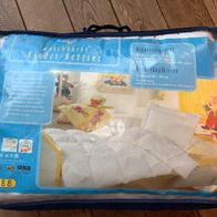 waschbares Kinderbettset, Kindersteppbett + Kissen, Babybettdecke, 100 x 135