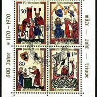 Liechtenstein Michel Block 8 o FDC Briefmarken