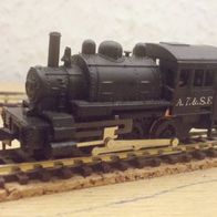 0-6-0, A.T.& S.F., Saddle Tank Dampflok, schwarz, analog, Life Like, 7781 Ep2