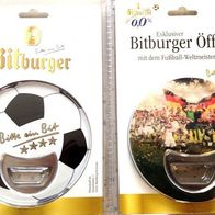 Flaschenöffner "Bitburger Öffner mit dem Fußball-Weltmeister 2014" Brauerei Bitburg