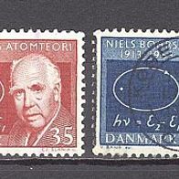 Dänemark, 1963, Mi. 417/418, Bohrs, Atomtheorie, 2 Briefm.,
