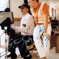 Steven Spielberg + Leonardo DiCaprio - orig. sign. Grossfoto