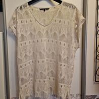 Shirt Häkelshirt weiß Gr. M Marke Vero Moda