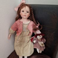 Porzellanpuppe Puppe 58 cm
