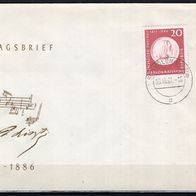 DDR 1961 150. Geburtstag von Franz Liszt MiNr. 859 FDC gestempelt