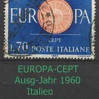 Europa-Gemeinschaftsausgaben (CEPT) Jahr 1960 - Italien Mi. Nr. 1078 o <