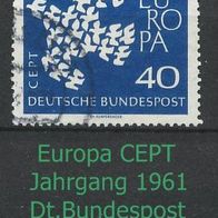 Europa-Gemeinschaftsausgaben (CEPT) Jahr 1961 - Bundesrepublik Mi. Nr. 368 o <