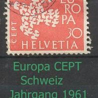 Europa-Gemeinschaftsausgaben (CEPT) Jahr 1961 - Schweiz Mi. Nr. 736 o <