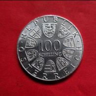 100 Schilling Olympiade Innsbruck 1976, 1974, 640er Silber