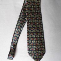 Herren Luxus Seiden Krawatte blau Paisley Schlips Binder Vintage Anzug SALE