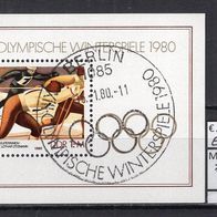 DDR 1980 Blockausgabe: Olympische Winterspiele, Lake Placid Block 57 ESST Berlin