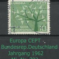 Europa-Gemeinschaftsausgaben (CEPT) Jahr 1962 - Bundesrepublik Mi. Nr. 383 o <