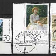 BRD / Bund 1978 Deutscher Impressionismus MiNr. 986 - 988 ESST FFM