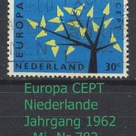 Europa-Gemeinschaftsausgaben (CEPT) Jahr 1962 - Niederlande Mi. Nr. 783 o <