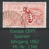 Europa-Gemeinschaftsausgaben (CEPT) Jahr 1962 - Spanien Mi. Nr. 1340 o <