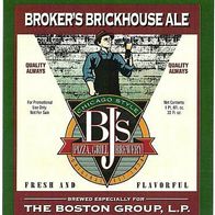 Bieretikett (Aufkleber) BJ´s Broker´s Brickhouse Ale California für The Boston Group