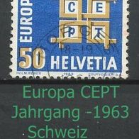 Europa-Gemeinschaftsausgaben (CEPT) Jahr 1963 - Schweiz Mi. Nr. 781 o <